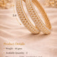 Gold_Plated_Crystal_Bangle - LaVante Fashion