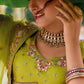 Designer Shaded Silk Lehenga with Embroidery & Cutwork Outfit