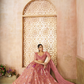 Elegant Wedding Lehenga with Floral Aari Embroidery & Banarasi Accents