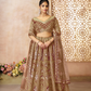 Elegant Wedding Lehenga with Floral Aari Embroidery & Banarasi Accents