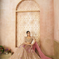 Elegant Wedding Lehenga with Floral Aari Embroidery & Banarasi Accents