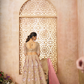 Elegant Wedding Lehenga with Floral Aari Embroidery & Banarasi Accents
