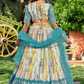 Digital Printed Lehenga Set with Sequins & Zari Embroidery