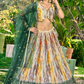 Digital Printed Lehenga Set with Sequins & Zari Embroidery