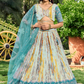 Digital Printed Lehenga Set with Sequins & Zari Embroidery