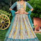 Digital Printed Lehenga Set with Sequins & Zari Embroidery