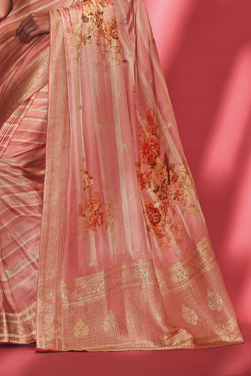 Trendy Digitally Printed Viscose Silk Saree with Designer Blouse