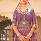 Plum Printed Anarkali Dress & Men's Kurta-Coat Set – Couple Outfit