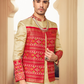 Ethnic Rani Pink Printed Skirt & Kurta Jacket Set for Couple