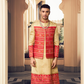 Ethnic Rani Pink Printed Skirt & Kurta Jacket Set for Couple