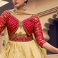 Ethnic Rani Pink Printed Skirt & Kurta Jacket Set for Couple