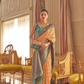 Ethnic Motifs Woven Design Zari Silk Blend Banarasi Saree