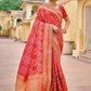 Pure Dola Silk Saree with Timeless Gota Patti Embroidery Elegance