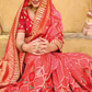 Pure Dola Silk Saree with Timeless Gota Patti Embroidery Elegance