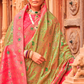 Banarasi P.V. Silk Saree with Elegant Patola Weaving Design - LaVante Fashion