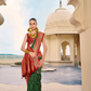 Banarasi P.V. Silk Saree with Exclusive Kanchipuram Weaving Design - LaVante Fashion