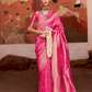 Banarasi P.V. Silk Saree with Exclusive Weaving Jaal Design - LaVante Fashion