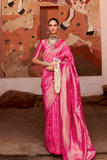 LAVANTEFASHIONBANARASIP.V.SILKWITHEXCLUSIVEWEAVINGJAALDESIGNWITHBROCADEBLOUSEANDBAMBOOFINISH_38 - LaVante Fashion