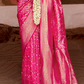 Banarasi P.V. Silk Saree with Exclusive Weaving Jaal Design - LaVante Fashion