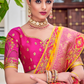 Odette Yellow Banarasi Silk Saree with Woven Royal Design