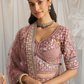 Elegant Bridal Net Lehenga with Gotapatti & Moti Work