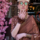 Contemporary Print Satin Crepe Saree with Chic Glossy Drape