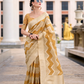 Cotton Linen Silk Saree with Subtle Texture - LaVante Fashion