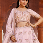 Tissue Lehenga Choli & Dupatta with Sequin Embroidery