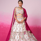 Georgette Moti And Sequins Embroidery Bridal Lehenga Choli Dupatta