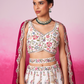 Georgette Moti And Sequins Embroidery Bridal Lehenga Choli Dupatta