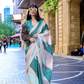 Digital Print Satin Crepe Saree with Soft Glossy Drape