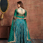 Turquoise Art Silk Lehenga with Dori and Sequin Embroidery