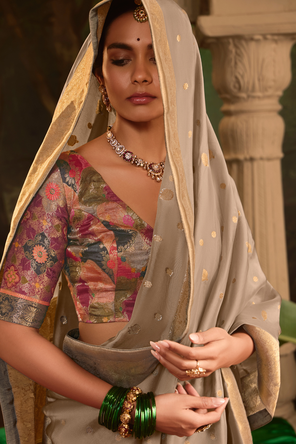 Dola Silk Designer Saree with Heavy Zari Weaving Elegance