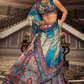Blue Aura Embellished Silk Bridal Lehenga - LaVante Fashion