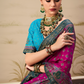 Banarasi Bliss Purple & Blue Lehenga Choli - LaVante Fashion