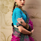Banarasi Bliss Purple & Blue Lehenga Choli - LaVante Fashion