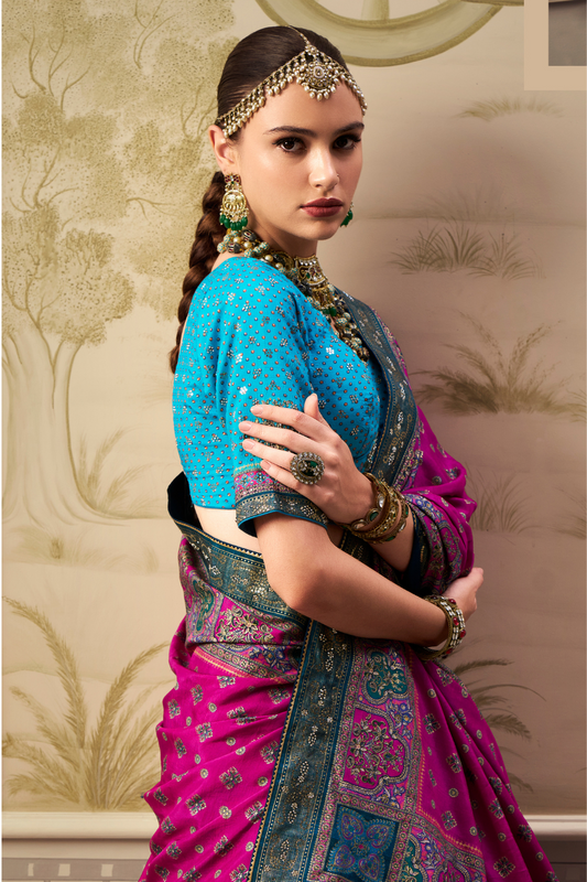 Reverie Banarasi Silk Lehenga with Exquisite Embroidery - LaVante Fashion