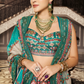 Vibrant Green Georgette Printed Lehenga - LaVante Fashion