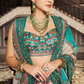 Vibrant Green Georgette Printed Lehenga - LaVante Fashion