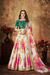 Breath-taking Floral Printed Organza Lehenga for Bridal Wear