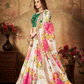 Breath-taking Floral Printed Organza Lehenga for Bridal Wear