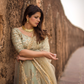 Pista Green Sequins Embellished Art Silk Lehenga Choli