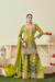 Lehenga Choli de seda de diseñador en color azul turquesa, lista para usar, con brillo y detalles de espejo