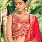 Grand Silk Bridal Lehenga with Detailed Hand Embroidery