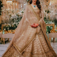 Golden Brown Traditional Wear Bridal Lehenga