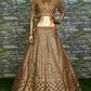 Golden Brown Traditional Wear Bridal Lehenga