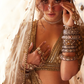 Golden Brown Traditional Wear Bridal Lehenga