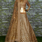 Golden Brown Traditional Wear Bridal Lehenga