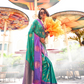 Pure Katan Banarasi Silk Blend Saree with Traditional Weaving
