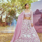 Embroidered Georgette Lehenga Set with Delicate Bead Work